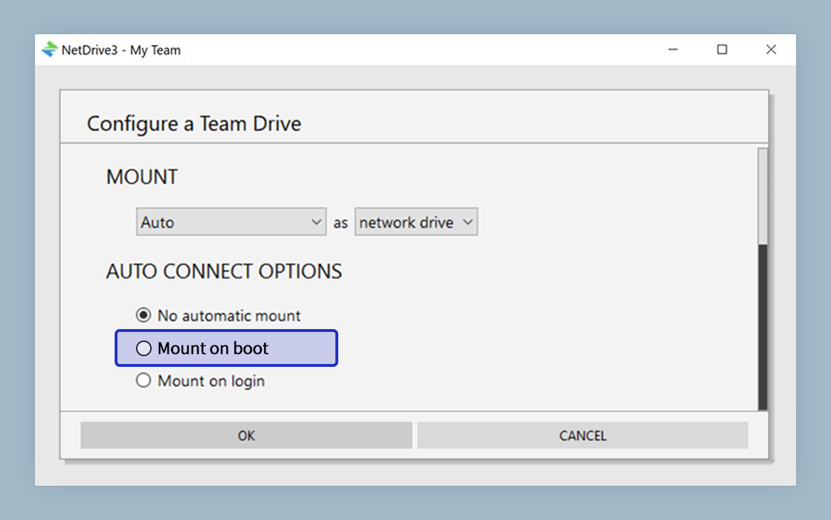 NetDrive 免登录挂载